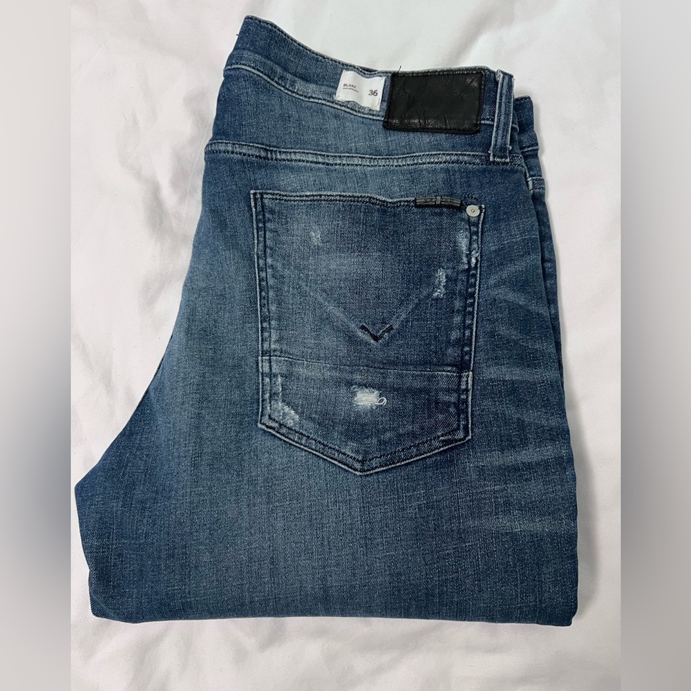 Hudson Blake Slim Straight Jeans - Size 36/32